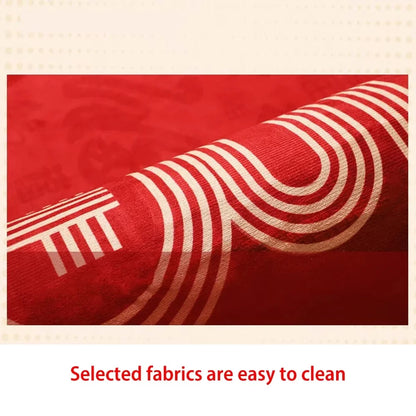 Red Simple Luxury Carpet for Living Room Chinese Style Decoration Home Bedroom Carpets Area Rug Non-slip Dining Room Mat Bedside