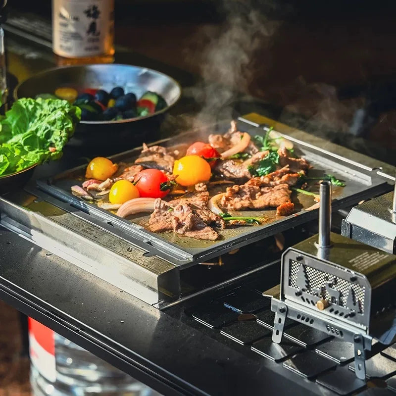 Outdoor Camping Baking Tray GS450 Stove Accessories Barbecue Grill Tray  IGT Table Accessories Outdoor Camping Gear