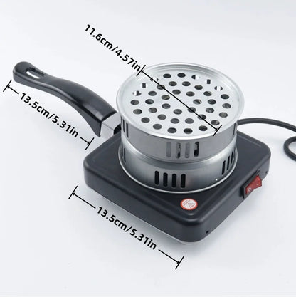 Electric Hookah Charcoal Burner Stove 500W/1000W Shisha Nargile Coal Starter Heater with Handle for BBQ&Smoking