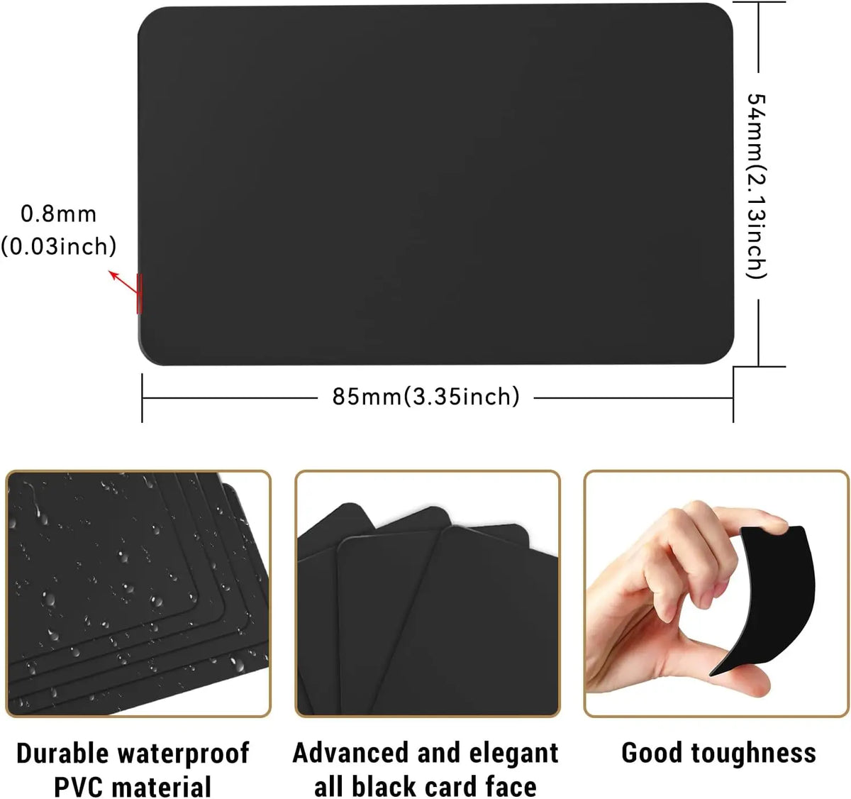 5/10 Rewritable NFC Cards Black NFC Tags NFC Business Card NFC 215 Cards NFC Ntag215 Cards Blank NFC Cards Rewritabl 504 Bytes