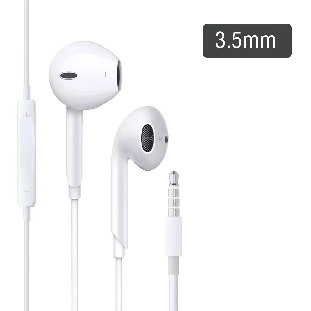 For Samsung Headphones USB Type C Wired Earphones 3.5mm Earbuds with Microphone & Remote Control for Galaxy S26 S25 S24 Xiaomi