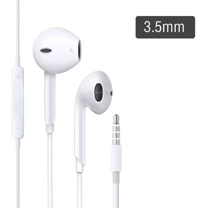For Samsung Headphones USB Type C Wired Earphones 3.5mm Earbuds with Microphone & Remote Control for Galaxy S26 S25 S24 Xiaomi