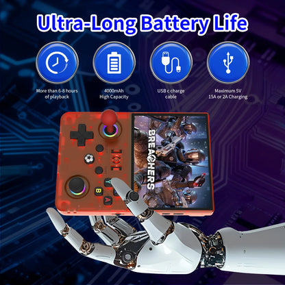 MAXⅡ 2026 Newest  4.5 Inch Retro Handheld Game Console 1024x768 IPS HD Screen Portable Open Source Linux System with 2*Joys