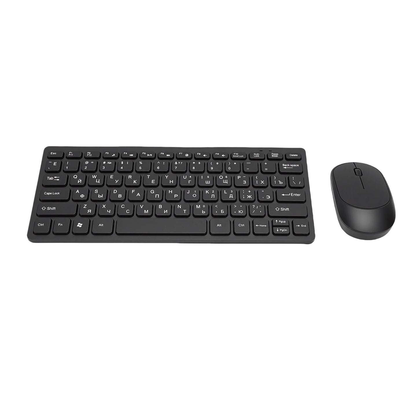 Russian Keyboard Mouse Set 78 Keys Slim 2.4G Wireless Keyboard and Mouse Combo for PC Laptop