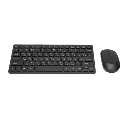Russian Keyboard Mouse Set 78 Keys Slim 2.4G Wireless Keyboard and Mouse Combo for PC Laptop