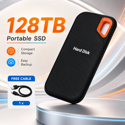 Original Hard Drive External Hard Disk 2TB Portable SSD USB-C Fast Storage Disk for Laptop Mac PC Phone Photo File Backup