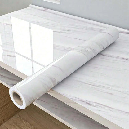 80cm Marble Vinyl Self Adhesive Wallpaper Waterproof Contact Paper PVC Wall Stickers for Kitchen Livingroom Home Decorative Film