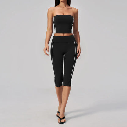 2PCS Yoga Clothes Athletic Wear Women Tracksuit Pilates Fitness Suit Workout Set Push Up Sports Bra High Waist Pants Gym Outfits