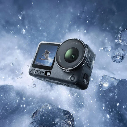DJI Osmo Action 6 All-In-One Flagship Action Camera New 1/1.1-Inch Square Sensor Variable Aperture f/2.0-f/4.0 50GB Built-in Storage