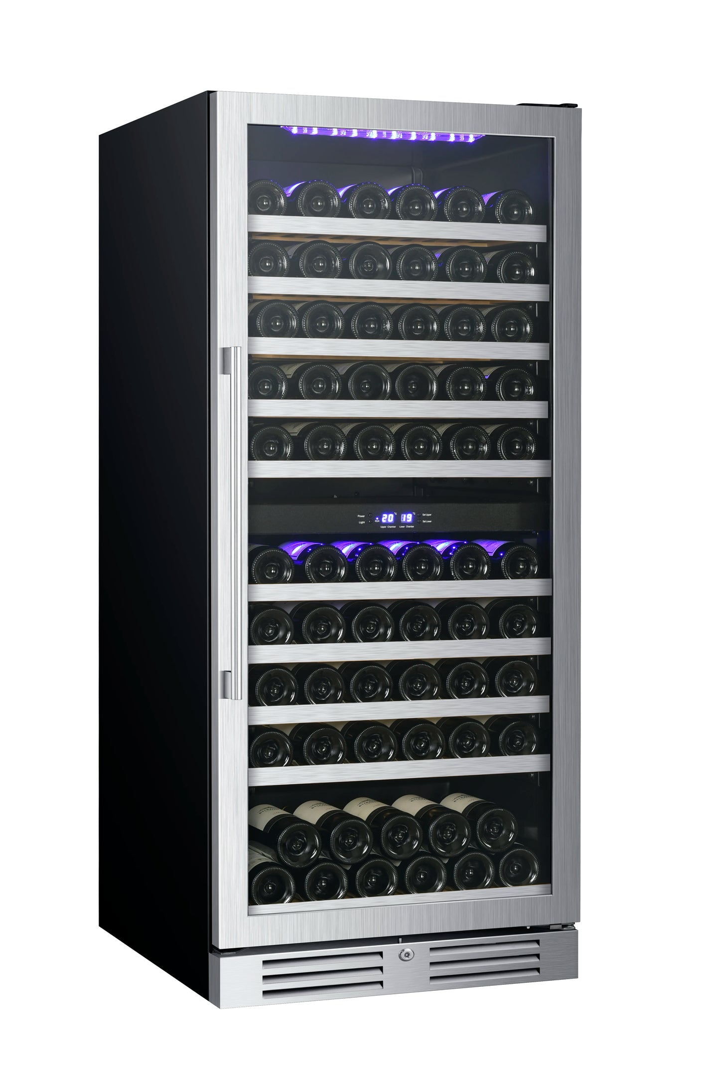 Airo JG110A Electric Compact Single-Zone Stainless Steel Countertop Wine Cooler LED Display Built-in Factory Use Eco-Friendly