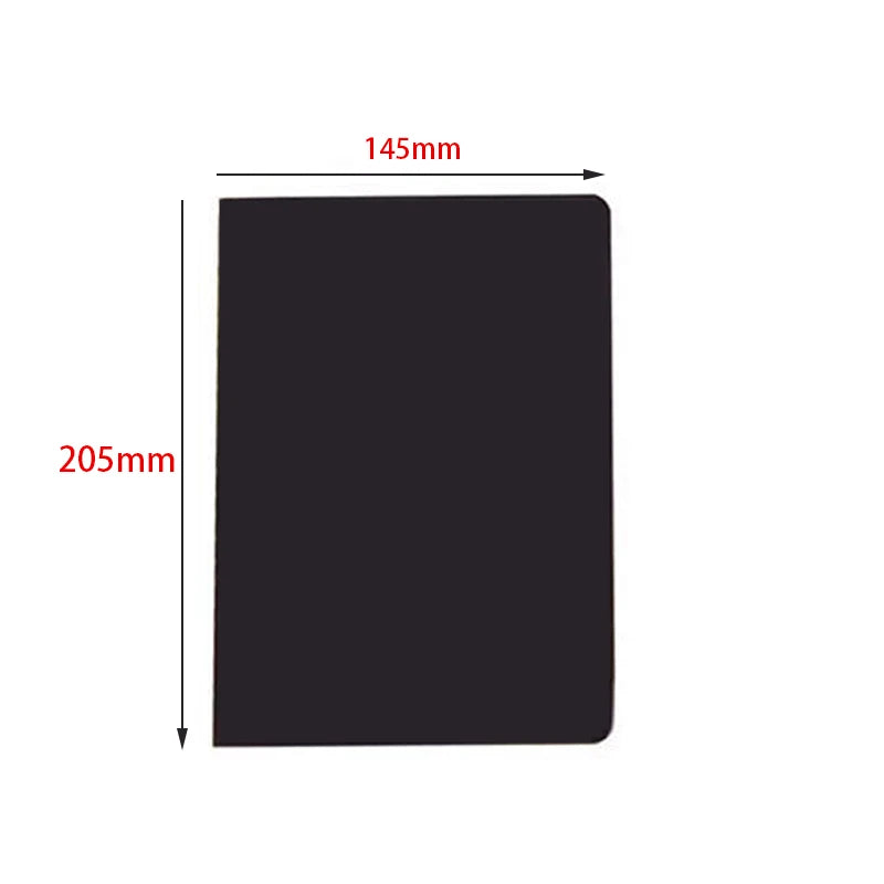 Creative Black Paper Notebook Diary Notepad 16K 32K 56K Sketch Graffiti Notebook For Drawing Painting Office School Stationery