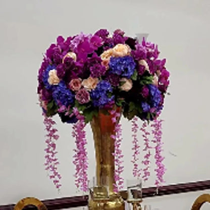 70/60/30cm White Rose Green Plants Leaf Artificial Flower Ball Wedding Table Centerpiece Decor Marriage Banquet Road Lead Floral