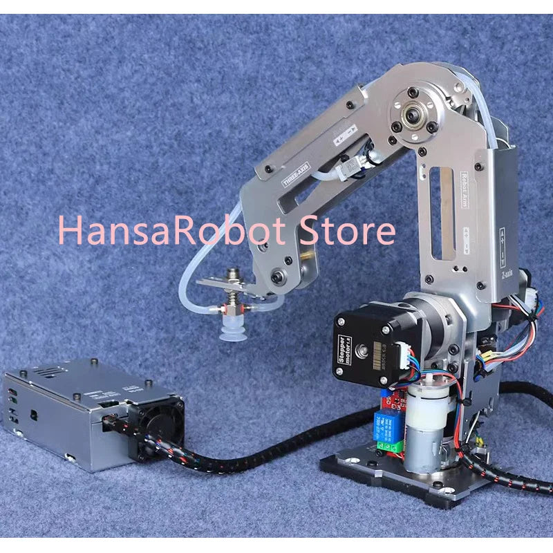 Big Load Arduino 4 DOF Robotic Arm Mechanical Claw Manipulator with Stepper Motor Gripper Suction Cups Industrial Model DIY Part