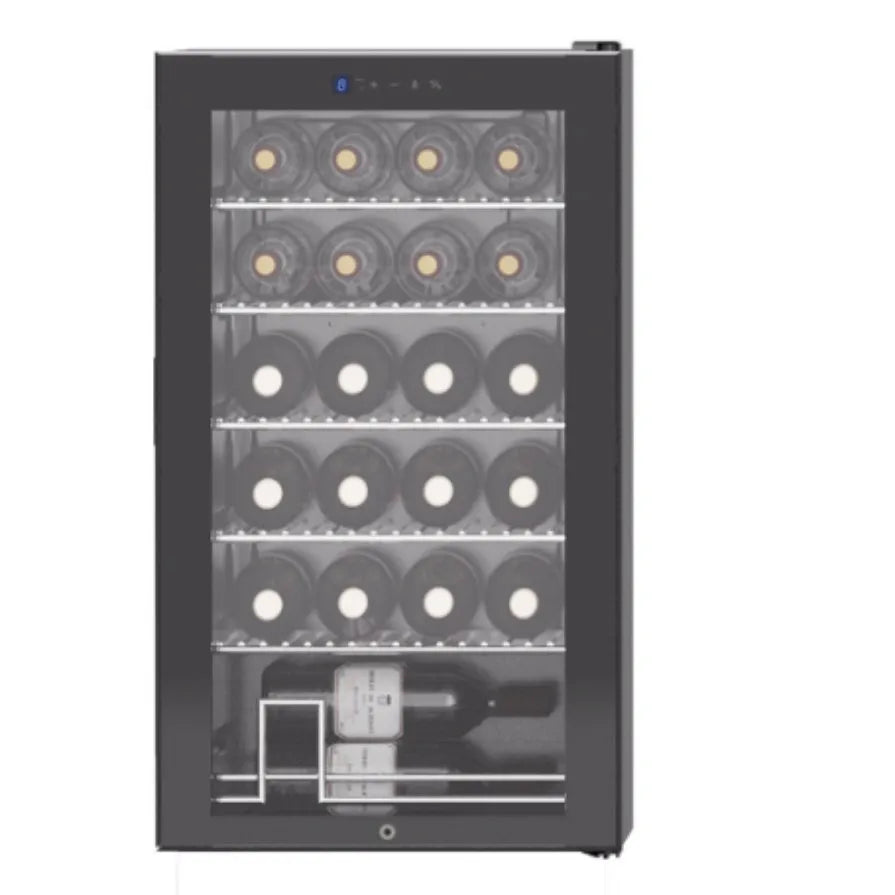 24 Bottle Wine Cooler, Compressor Cooling Wine Fridge, Constant Temperature Wine Cabinet with Air Cooling for Home Use