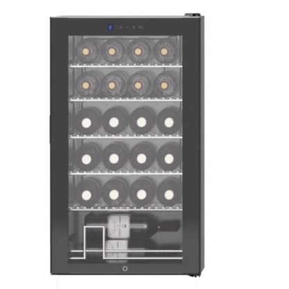 24 Bottle Wine Cooler, Compressor Cooling Wine Fridge, Constant Temperature Wine Cabinet with Air Cooling for Home Use