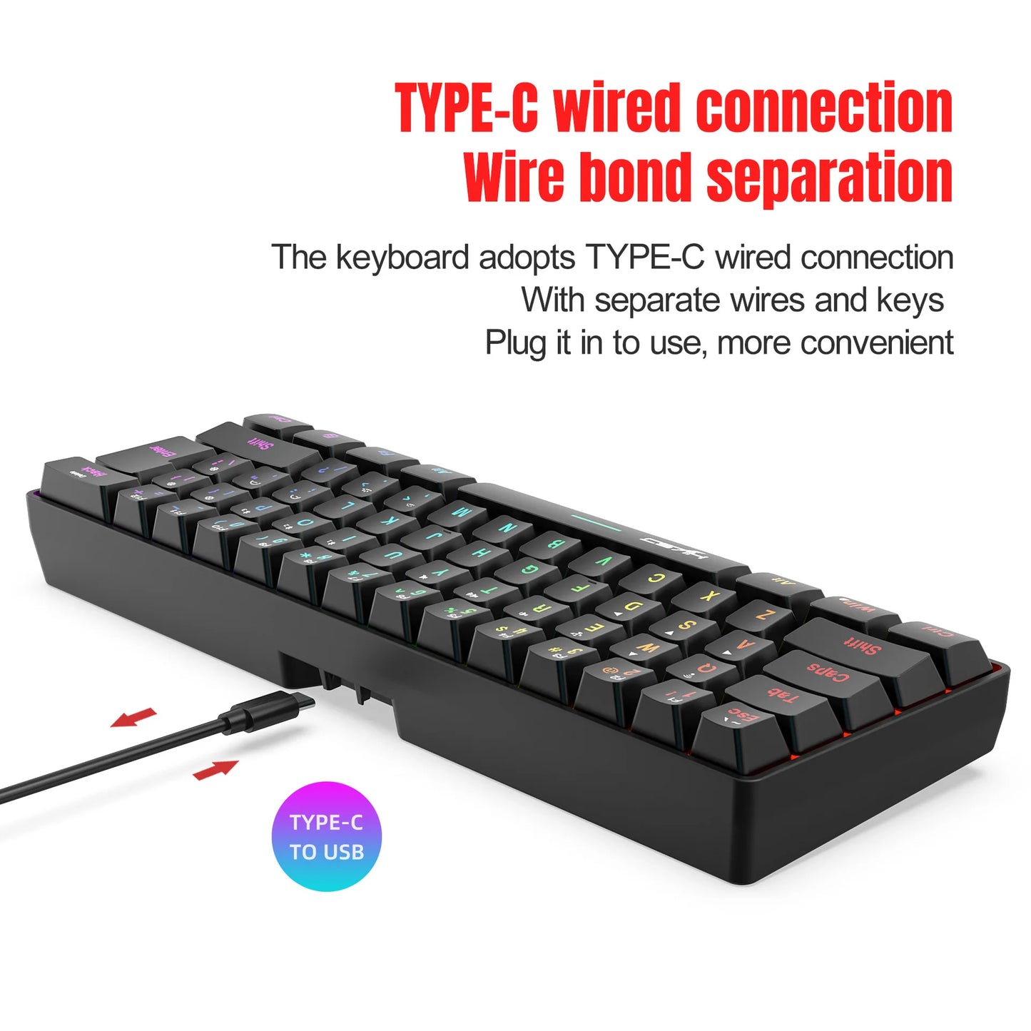 Wireless keyboard mouse combo Bluetooth key board  60% kit 2.4Ghz computer white Gamer keyboards Mice combos set teclado pc