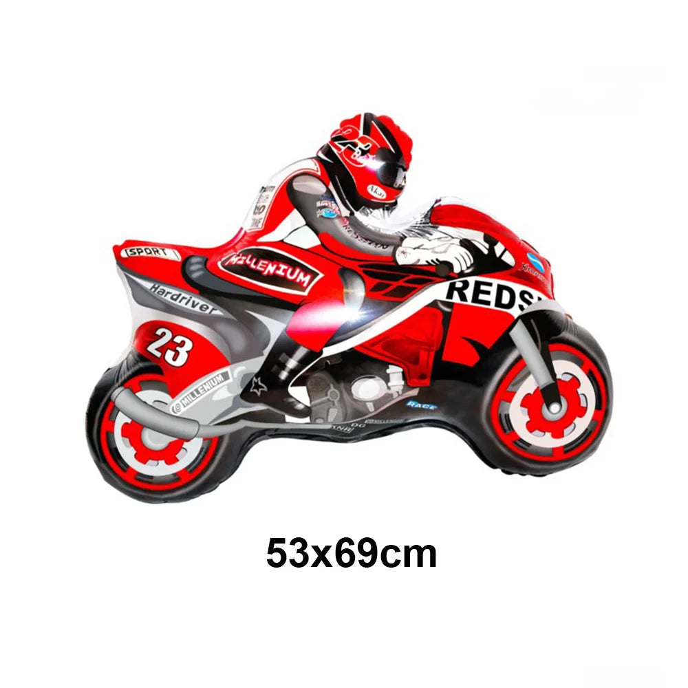 40'' Number Race Car Balloon Racetrack Balloon Truck Bike Wheels Tire Racing Car Theme Party Supplies Boys' Birthday Party Favor