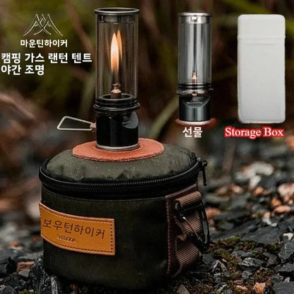 MOUNTAINHIKER Retro Picnic Camping Atmosphere Light Creative Desktop Bedside Gas Lamp for Outdoor Decorative Lighting