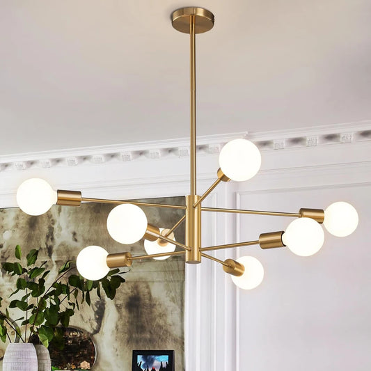 Sputnik Ceiling Light | Black Iron E27 Fixture | Kitchens, Dining Rooms & Living Spaces