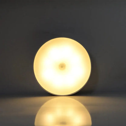 Motion Sensor Light USB Rechargeable Night Light LED Lamp for Kitchen Bedroom Stairs Hallway Cabinet Closet Wardrobe Nightlight