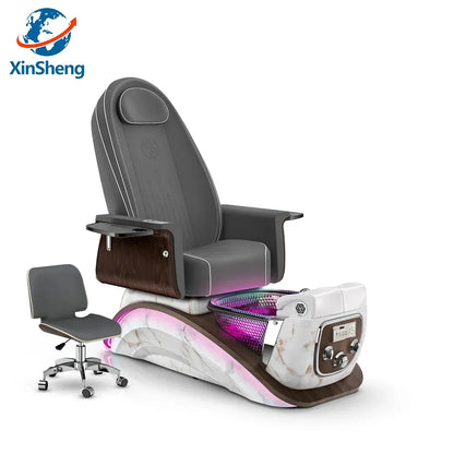 Beauty Salon Pedicure Chair with Electric Back Massage Foot Bath SPA Furniture