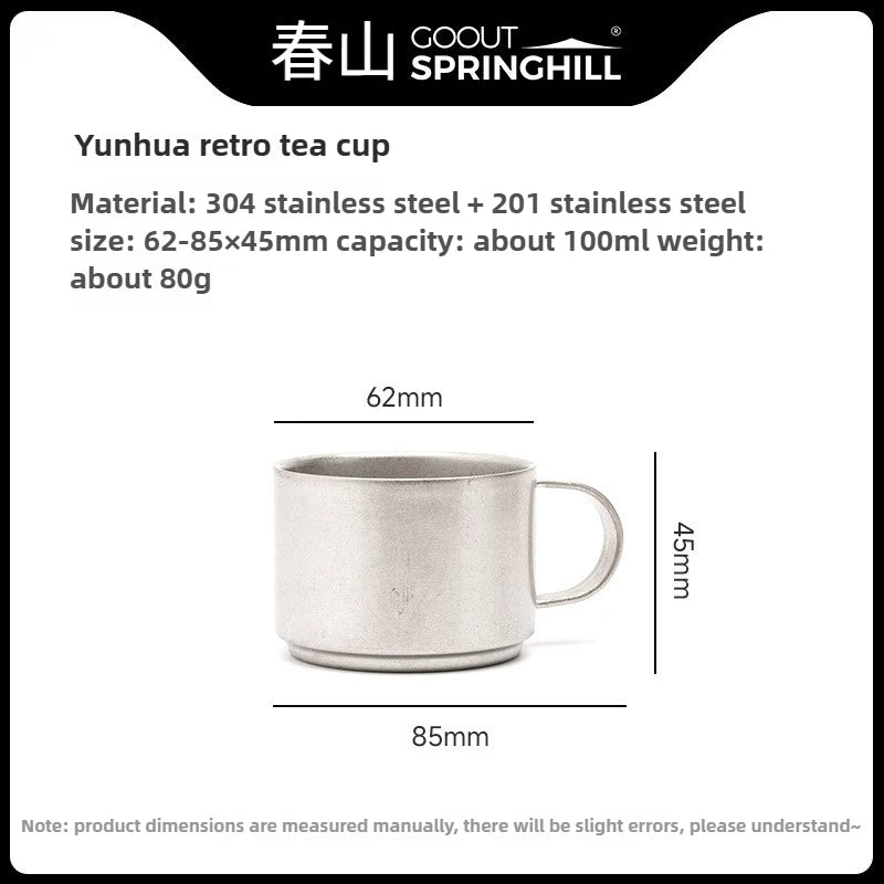 GOOUT STRINGHILL Outdoor Camping Picnic Teapot Set Outdoor Camping Kettle Tea Brewing Special Teapot Stainless Steel Portable
