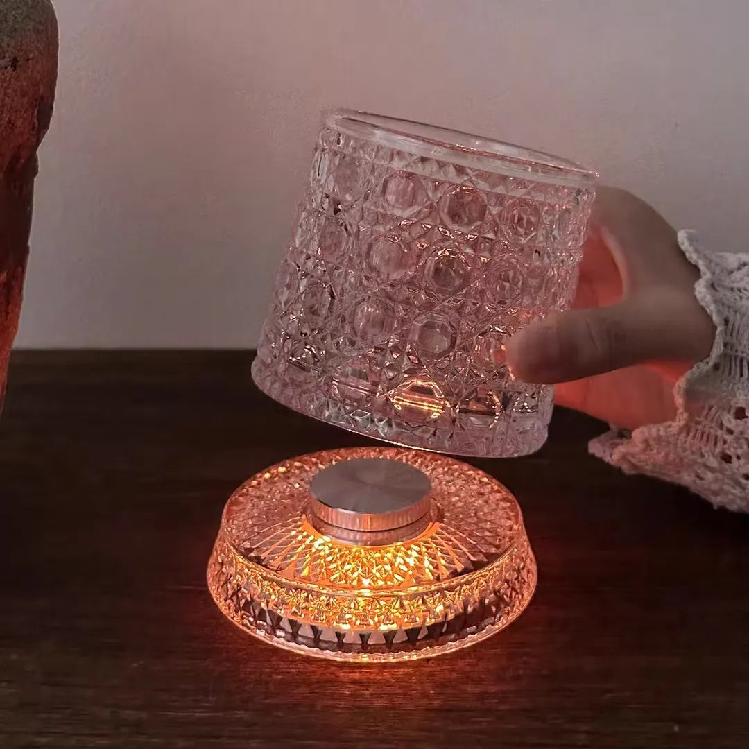 Luminous Rotating Whiskey Glass Glowing Rotation Wine Cup LED Lighted Drinking Cups Bar Glasses for Whiske, Cocktails, Tea