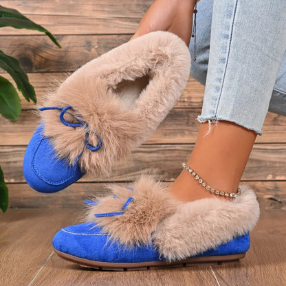 Casual Flat Shoes, Large Size, Round Toe, One-piece, Low Heel, Women's Shoes