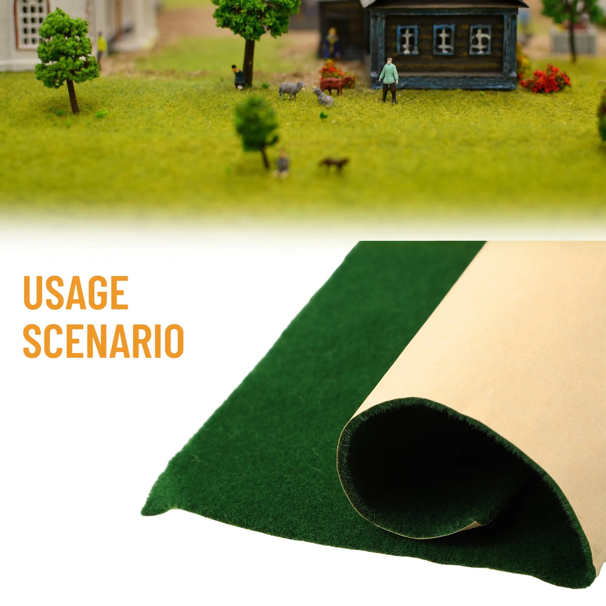 25cm artificial grass Miniature terrain mat scale model landscape train railway scenery architectural layout material garden