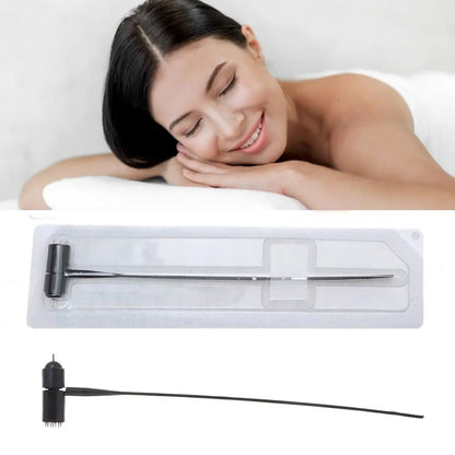 1PC 7 Star Needle Plum Blossom Dermal Hammer For Beauty Salons New Design Needle Massage Home Use Portable Needle Hammer