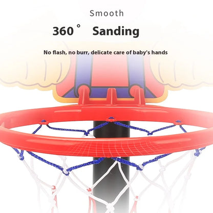 Children's Version Vertical Adjustable Lifting Basketball Rack Outdoor Home Indoor Sports Crtoon Rebound Parent-child Interacti