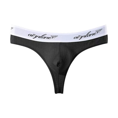 3PCSports Solid Men Thong Male Cotton Breathable G-String Seamless No Trace Sports Panties Sexy T-back Exotic Lingerie Plus Size