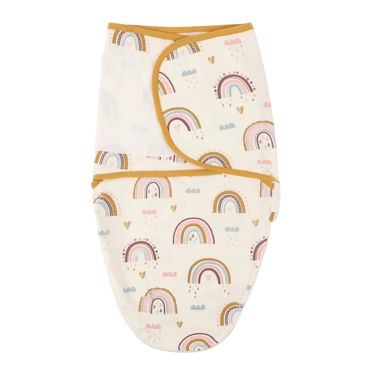 INSULAR Baby Cotton Swaddling Cloth With Caps Envelope Type Newborn Cartoon Envelope Anti-Startle Adjustable Bedding Item