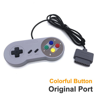 Wired Gamepad for SNES/SFC,Adaptation Genuine SNES/SFC Game Console, Gamepad Handle for Super Nin-tend-o Game Console