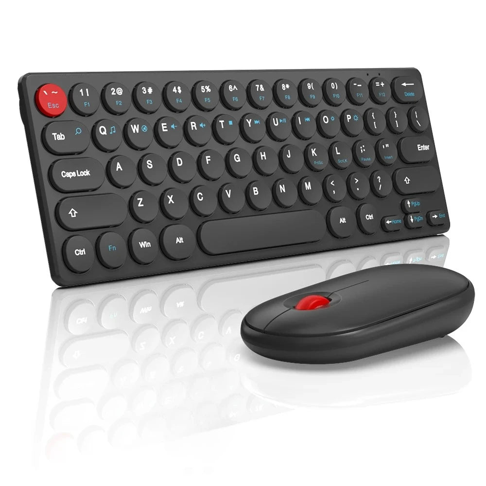 2.4G Wireless Keyboard and Mouse Combo Battery Power Bluetooth Keyboard and Mouse Set for Laptop for Ipad Cell Phone Tablet