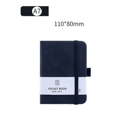 A6/A7 A6/A7 Pocket Notepad with Elastic Band 100 Sheets Portable Mini Notebook 5 Colors Anti Ink Leakage Agenda Organizer