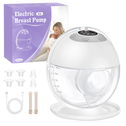 Breast Pump Hands-Free, Upgraded Wearable for Beginners, 325mmHg Strong Suction, 4 Modes & 12 Levels, Fast Milk Storage, Leak-proof, 17/19/21/24/27mm Flanges, USB-C Fast Charging, Quiet Operation, Comfortable Portable Design