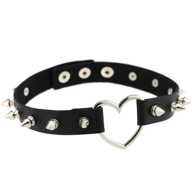 1pc Harajuku Gothic Spike Rivet Star Necklaces Collares Hip Hop Rock