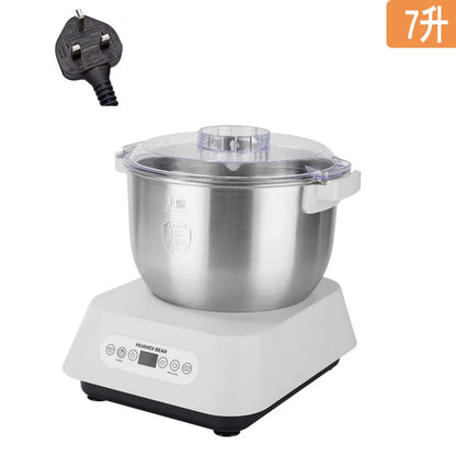 Automatic Dough Kneading Machine Constant Temperature Fermentation Proofing Multifunctional Commercial Stand Mixer 7L White