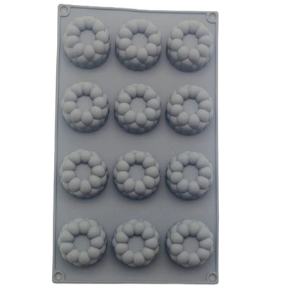 New Arrival 12 Hole Circular Bubble Shape Silicone Mousse Cake Mold DIY Flaky Clouds Shape Jelly Pudding Chocolate Baking Tools