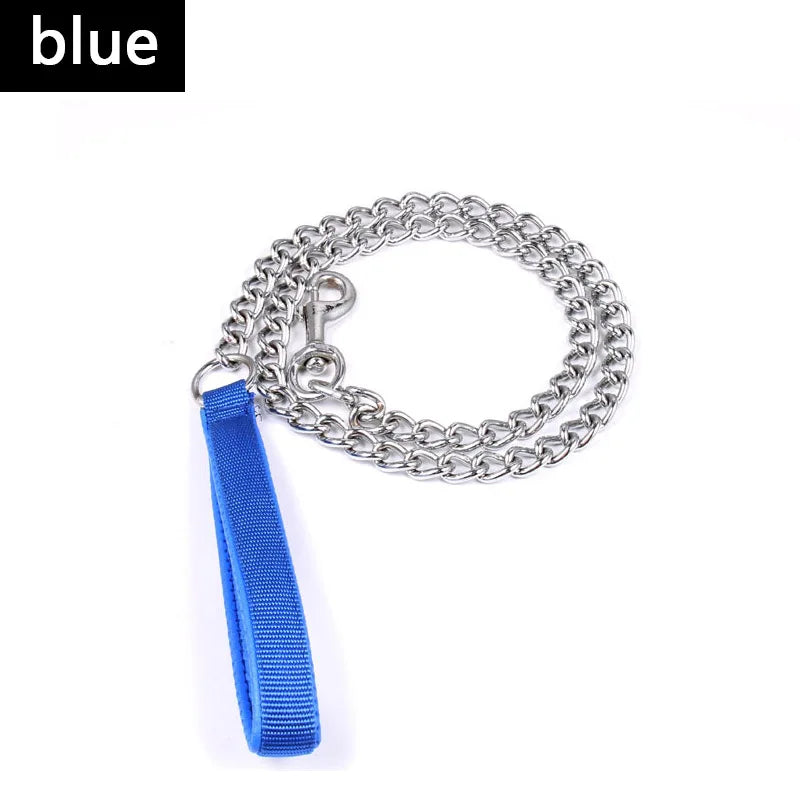 120cm Pet Dog Metal Wear Resistant Chain For Small Medium Dog Chain Leads Iron Chain Anti-Bite Metal Pet Dog Chain Supplies