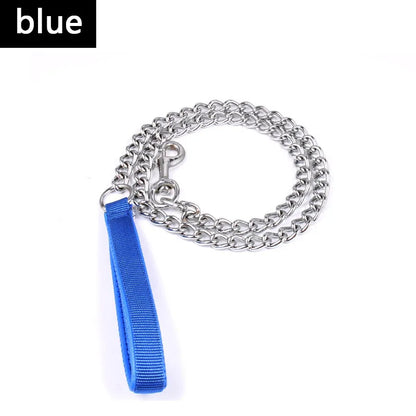 120cm Pet Dog Metal Wear Resistant Chain For Small Medium Dog Chain Leads Iron Chain Anti-Bite Metal Pet Dog Chain Supplies