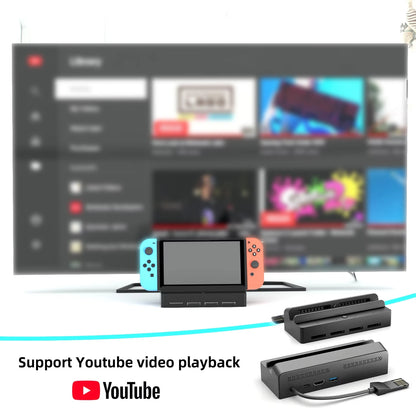For Nintend Switch 7 In 1 Game Card Reader Switch For Switch OLED Screen Mirroring Base, Supports One-Click Switching of Games