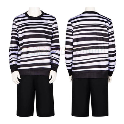 Anime Brother's Disguise Stripe Set Top Pants Halloween Easter Fantasy Carnival Party Gift