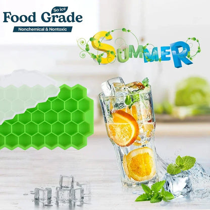 Ice Cube Maker Silicones Ice Mould Honeycomb Ice Cube Tray Magnum Silicone Mold Forms Food Grade Mold for Whiskey Cocktail