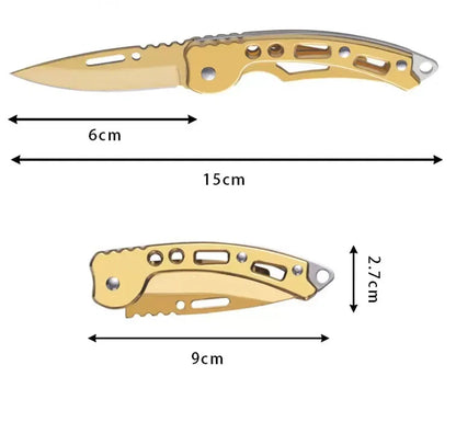 Colorful Keychain Folding Knife | Stainless Steel Blade | Compact Outdoor Carry