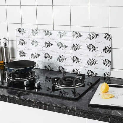 Aluminum Foldable Kitchen Gas Stove Baffle Plate Kitchen Frying Pan Oil Splash Protection Screen Heat Shields Kichen Accessories