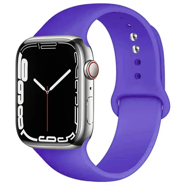 Silicone Band For Apple Watch straps 49mm 40mm 44 mm 45mm 46mm 42mm 41mm 38mm sports bracelet iWatch series 10 9 8 3 SE ultra 2