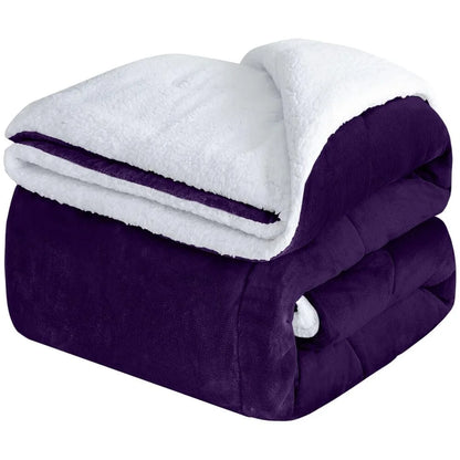 Fluffy Sherpa Fleece Blanket Throw Single Double King Cozy Warm Sofa Bed Throws