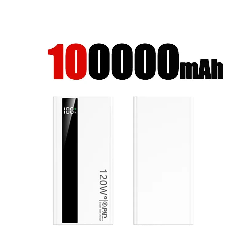 Lenovo 1000000mAh Large Capacity 120W Fast Charging Digital Display Outdoor Power Supply 2026 for Huawei iPhone